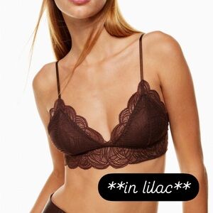 Talula lilac Lace Triangle Bralette